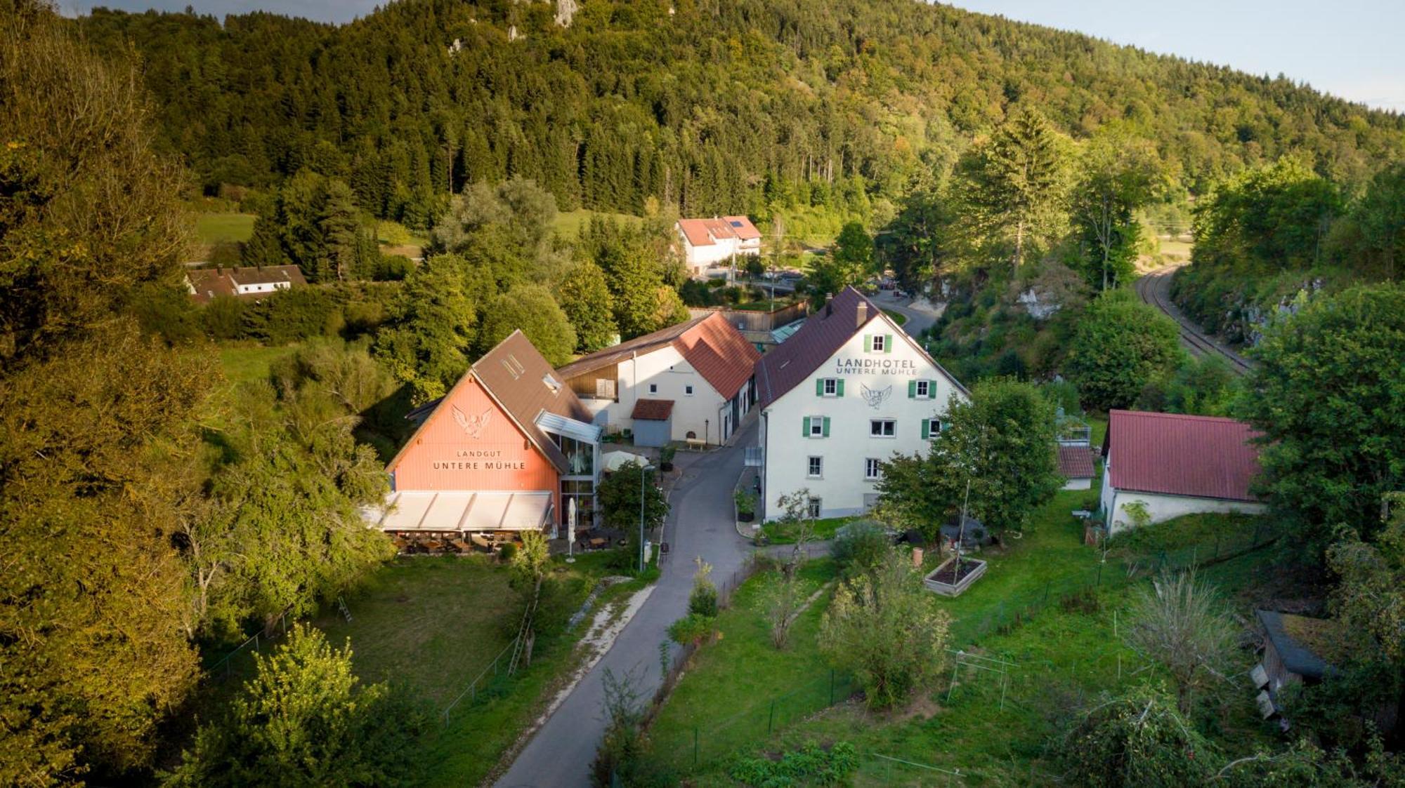 Landhotel Untere Mühle Strassberg Exterior foto